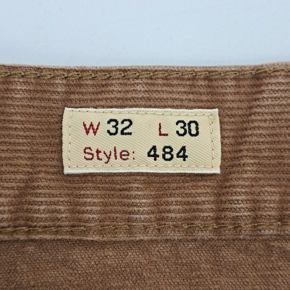 J Crew 484 Corduroy Pants Mens Size 32x30 Brown Straight Fit Cotton Blend - Picture 7 of 11